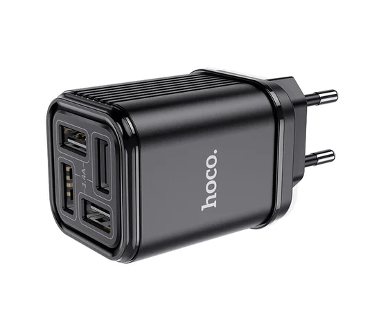 СЗУ HOCO C84A Resolute four-port charger (EU) Черный