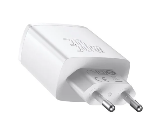 СЗУ Baseus Compact Quick Charger 30W QC+ PD (1Type-C + 2USB) (CCXJ-E) Белый