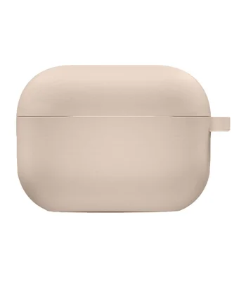 Силіконовий футляр із мікрофіброю для навушників Airpods Pro 2 Рожевий / Pink Sand