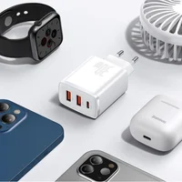 СЗУ Baseus Compact Quick Charger 30W QC+ PD (1Type-C + 2USB) (CCXJ-E) Белый