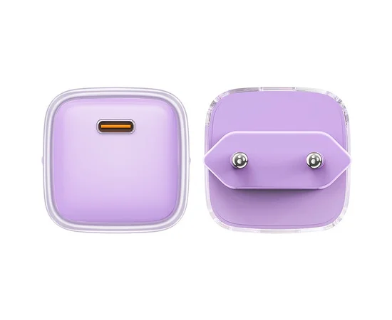 СЗУ Acefast A53 Sparkling series PD30W GaN (USB-C) Alfalfa purple