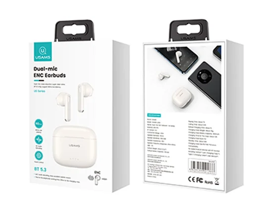 Беспроводные TWS наушники Usams-US14 BT 5.3 White