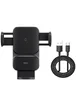 Автодержатель с БЗУ Baseus Wisdom Auto Alignment (QI 15W) (Air Outlet base) (CGZX000001) Black