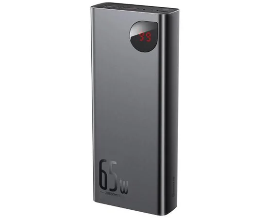 Портативное зарядное устройство Baseus Adaman Metal Digital Display QC 65W 20000mAh (PPIMDA-D) Black