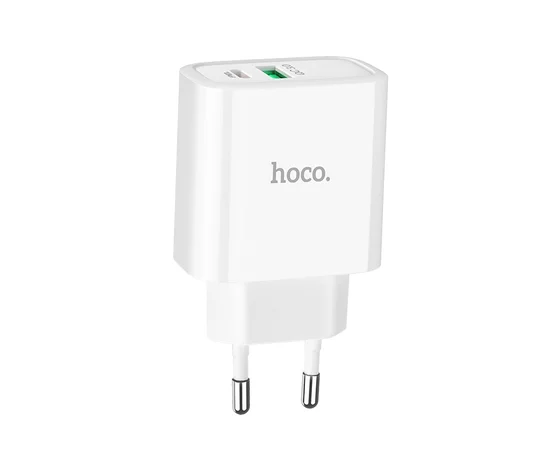 СЗУ HOCO C57A PD+QC3.0 (1USB/3.1A) white