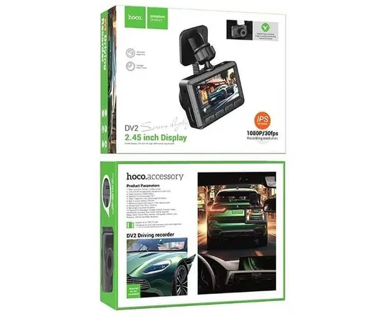 Видеорегистратор Hoco DV2 Black