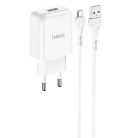 СЗУ HOCO N2 (1USB/2.1A) + USB - MicroUSB Белый