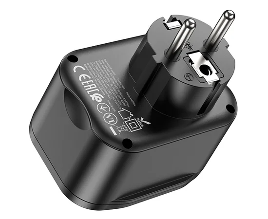 СЗУ Hoco NS3 Multifunctional PD20W (2USB/1Type-C/1xSocket) Black