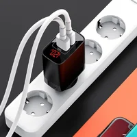 СЗУ Baseus Mirror Lake Dual QC Digital Display 2USB Чорний