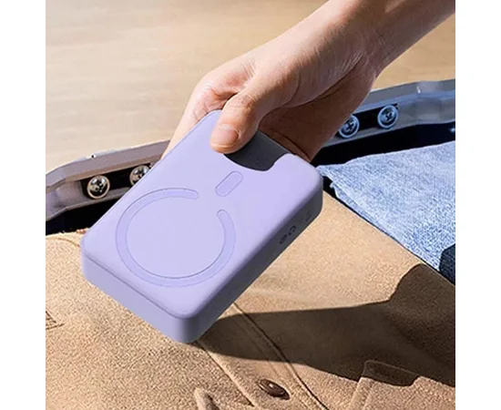 Портативное зарядное устройство Power Bank Baseus Magnetic Mini OS 20W c БЗУ 10000 mAh (PPCX110105) Purple