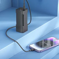 Портативний зарядний пристрій Power Bank Hoco Q15 Flashlight 22.5W 10000 mAh Black