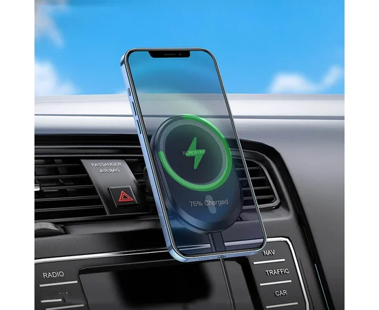 Автодержатель с БЗУ Borofone BH201 Черный