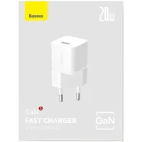 СЗУ Baseus GaN5 Fast Charger (mini) 1C 20W (CCGN05010) White