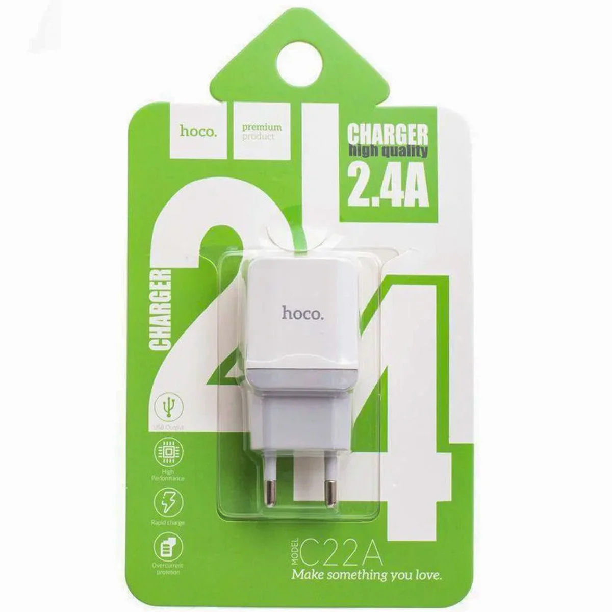 СЗУ Hoco C22A USB Charger 2.4A Белый