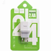 СЗУ Hoco C22A USB Charger 2.4A Белый