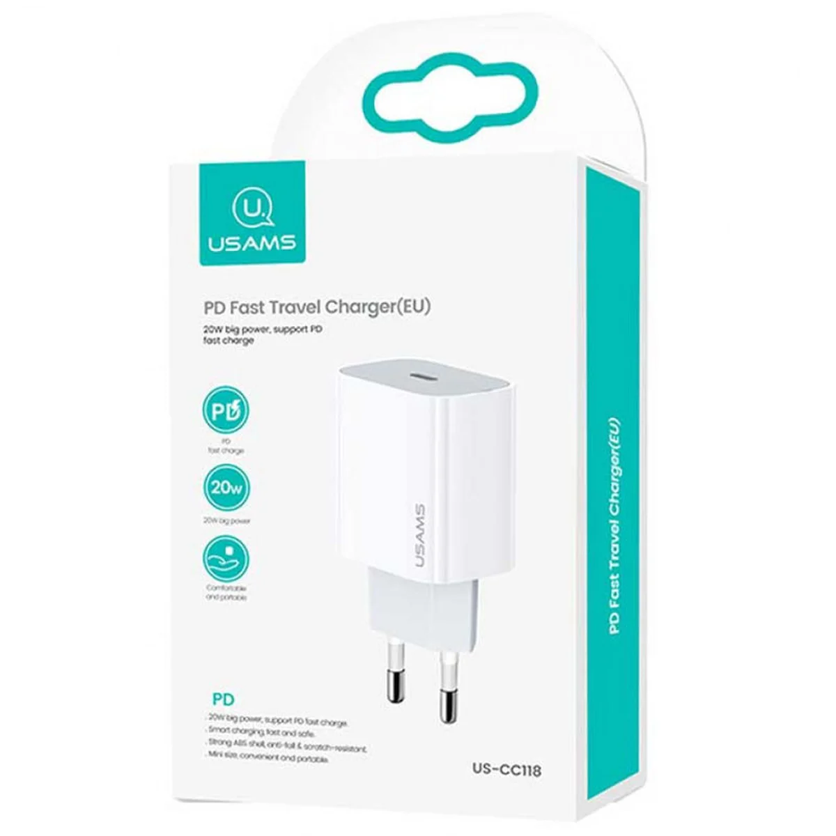 СЗУ Usams US-CC118 T34 PD 20W Белый