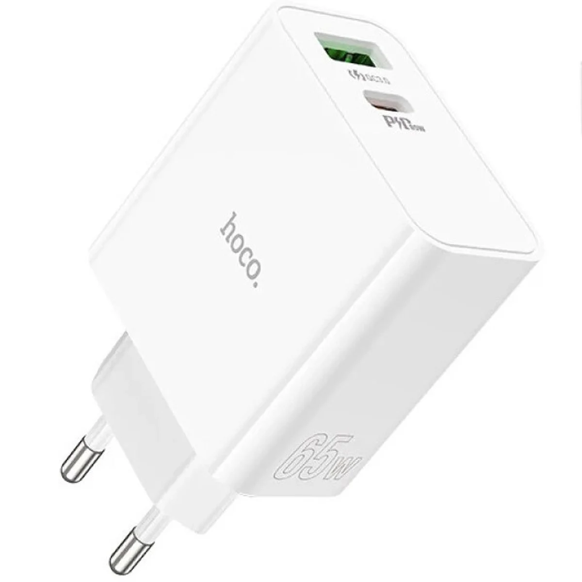 СЗУ Hoco C113A Awesome PD65W (1USB/1Type-C) White