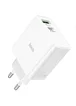 СЗУ Hoco C113A Awesome PD65W (1USB/1Type-C) White