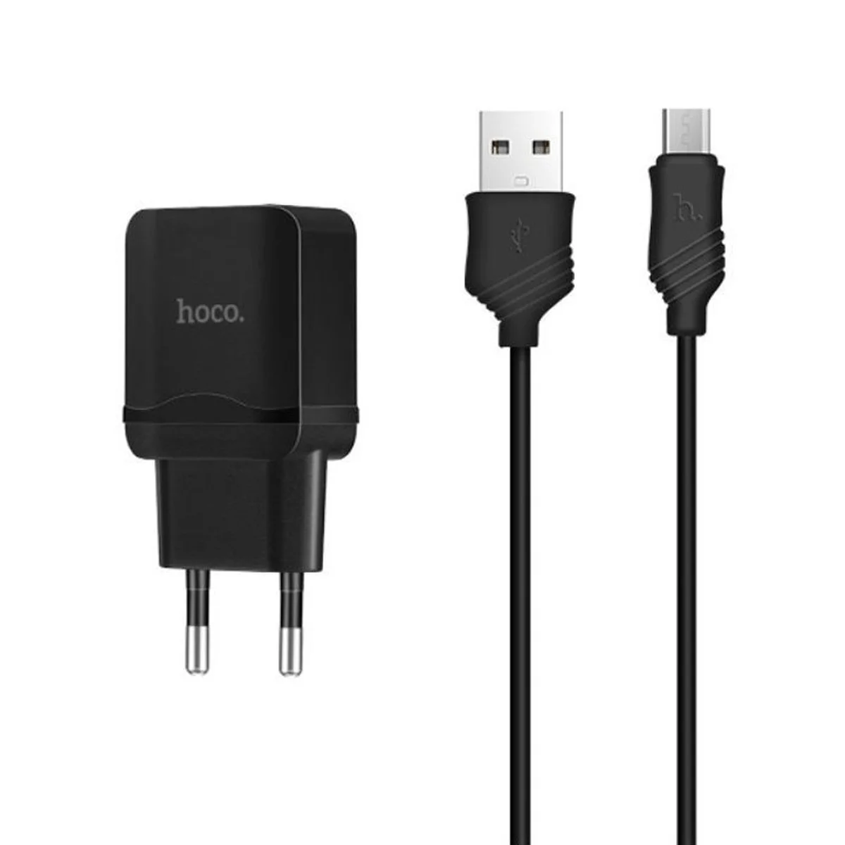 СЗУ Hoco C22A USB Charger 2.4A (+ кабель microUSB) Черный