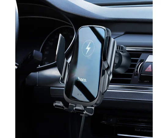 Автодержатель с БЗУ Hoco CA202 Black