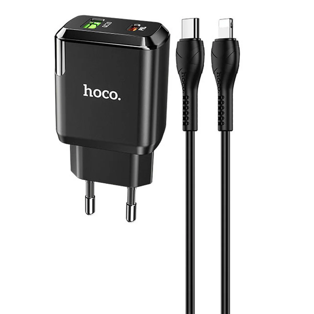 СЗУ Hoco N5 Favor 20W PD+QC3.0 Type-C to Lightning Черный