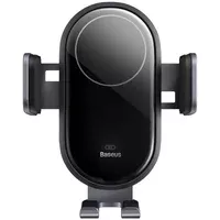 Автодержатель с БЗУ Baseus LightChaser Wireless Charging Electric Car Mount 15W (C40355900121-00) Black