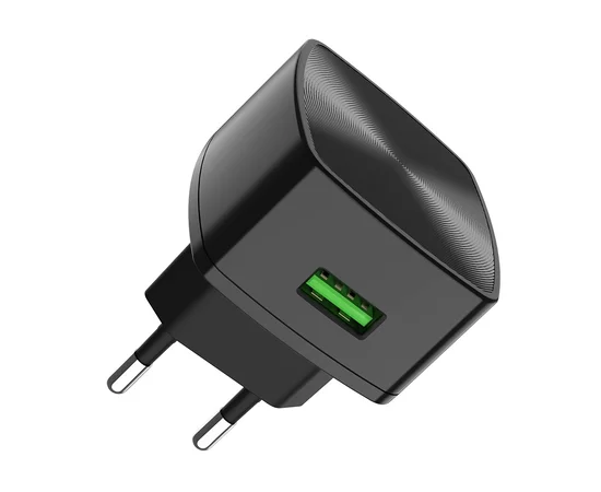 СЗУ Hoco C70A QC3.0 (1USB / 3A) Чорний