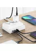 СЗУ Usams US-CC160 P1 65W Super Si Fast Charging USB Extension Socket White