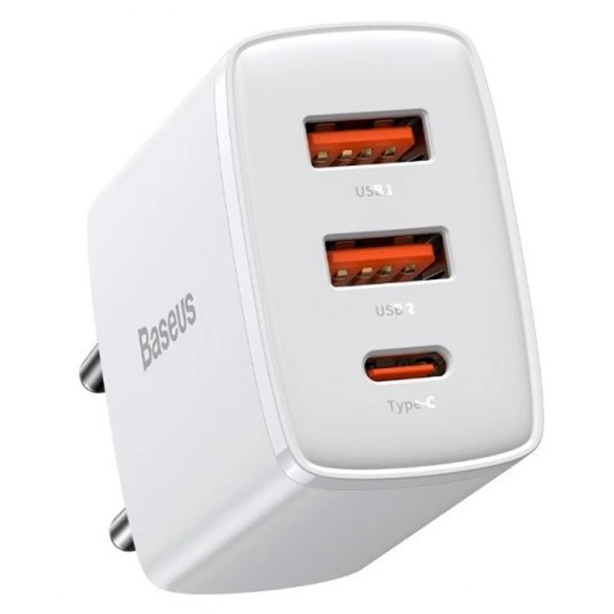 СЗУ Baseus Compact Quick Charger 30W QC+ PD (1Type-C + 2USB) (CCXJ-E) Білий