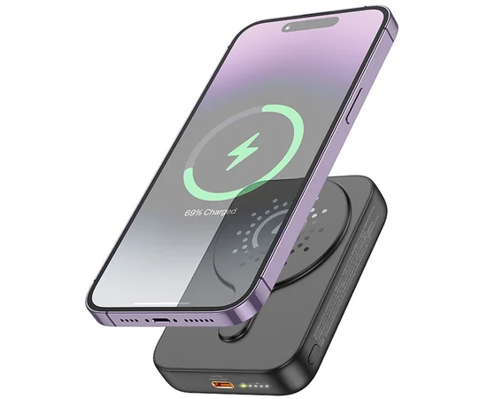 Портативное зарядное устройство Power Bank Hoco J117A Esteem PD20W с БЗУ 10 000 mAh Black