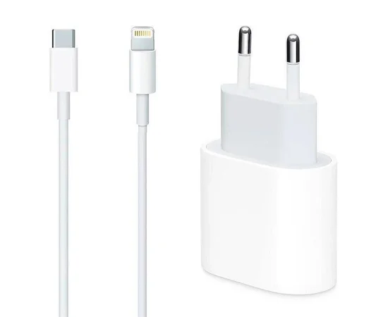 СЗУ для Apple iPhone 20W Type-C Power Adapter (A) + Cable Type-C to Lightning Білий