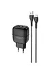 СЗУ Hoco C77A (2USB/2.4A) + MicroUSB Черный
