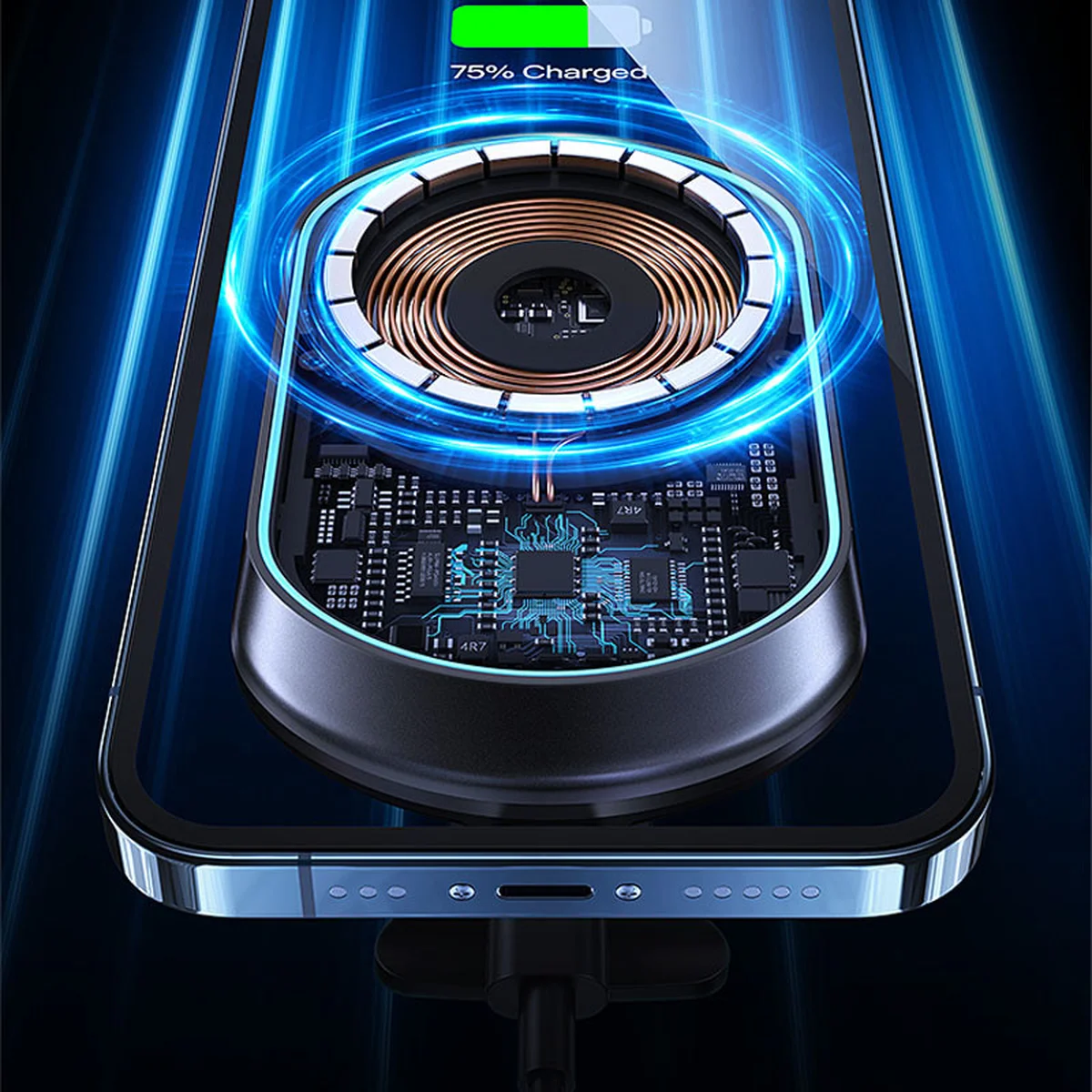 Автодержатель с БЗУ Usams US-CD182 15W Air Vent Black