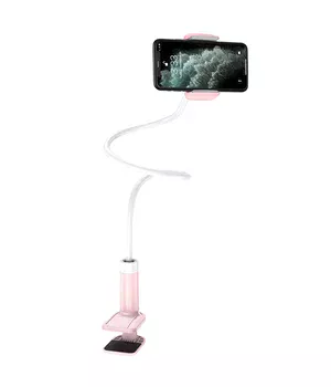 Держатель настольный Hoco PH23 Balu Pink white
