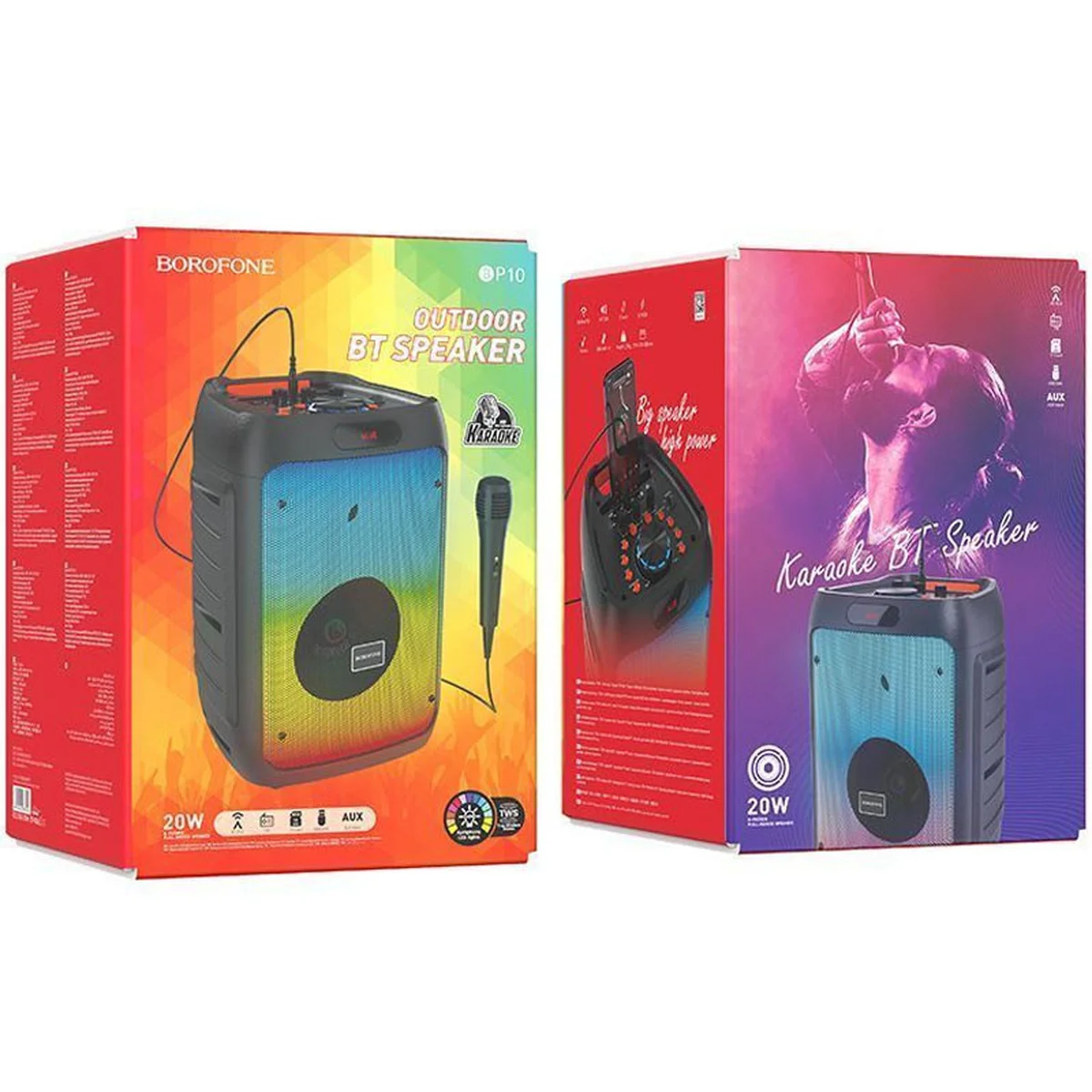 Bluetooth колонка Borofone BP10 с микрофоном Black