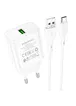 СЗУ Borofone BA72A Spring QC3.0 USB to Type-C White