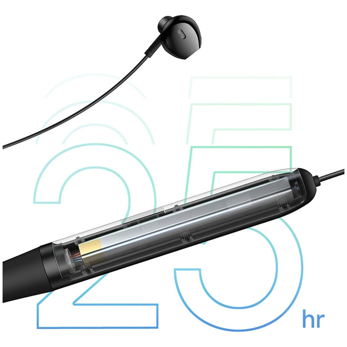 Беспроводные наушники Baseus Bowie P1 Half In-ear Neckband Wireless Earphones (NGPB000) Black