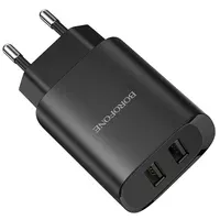 СЗУ Borofone BN2 (2USB/2.1A) Черный