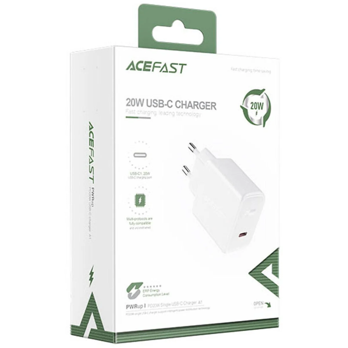 СЗУ Acefast A1 PD20W single USB-C White