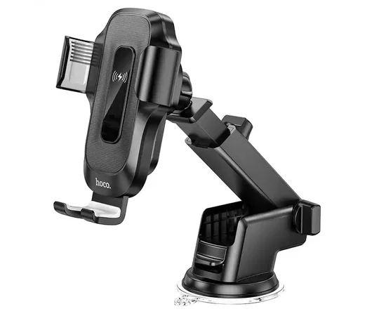 Автодержатель с БЗУ Hoco HW3 Black