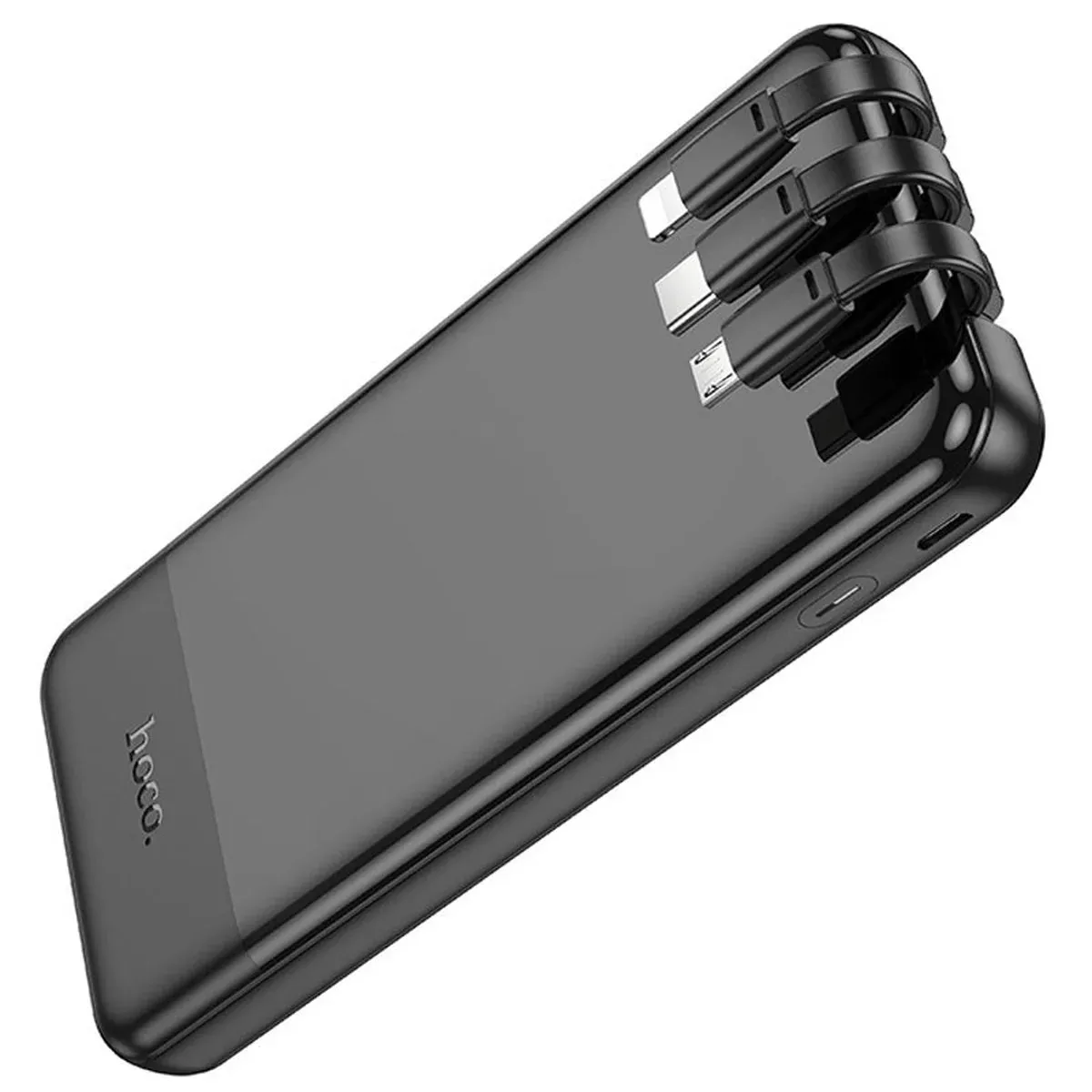 Портативное зарядное устройство Power Bank Hoco J114 Charger with cable 10 000 mAh Black