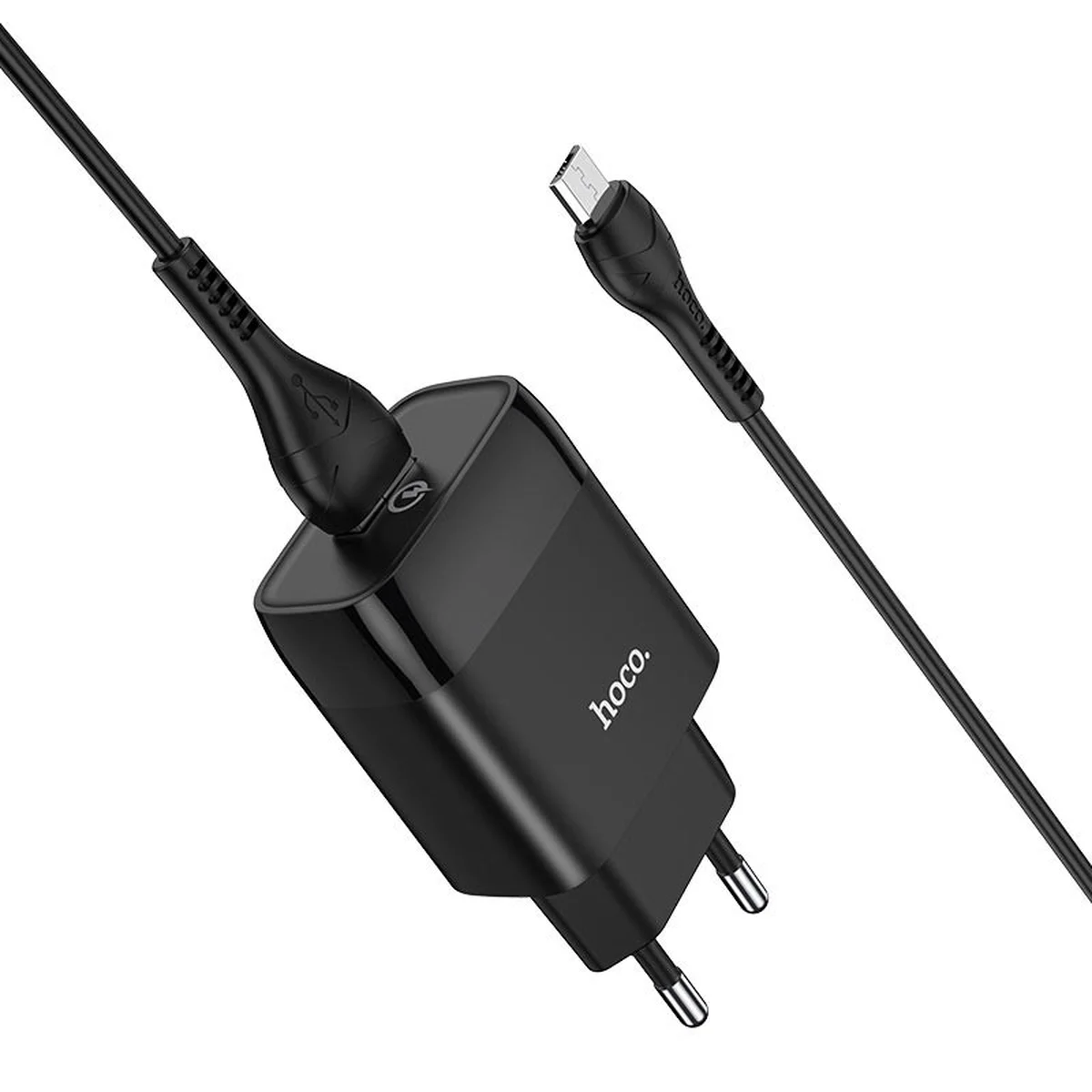 СЗУ Hoco C72Q QC3.0 (1USB/2A) + MicroUSB Черный