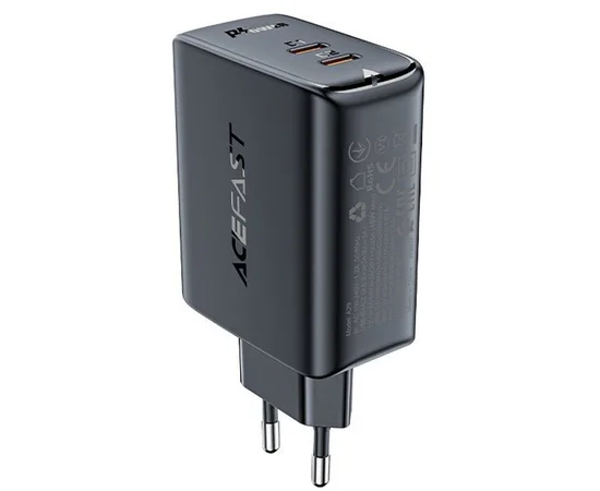 СЗУ Acefast A29 PD50W GaN (USB-C+USB-C) dual port Black