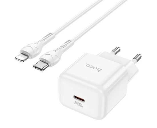 СЗУ Hoco N32 Glory PD30W Type-C to Lightning White