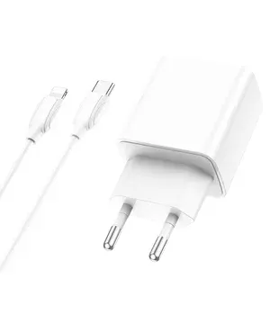 СЗУ Borofone BA67A PD20W+QC3.0 + Type-C + Lightning Белый СЗУ Borofone BA67A PD20W+QC3.0 + Type-C + Lightning Белый