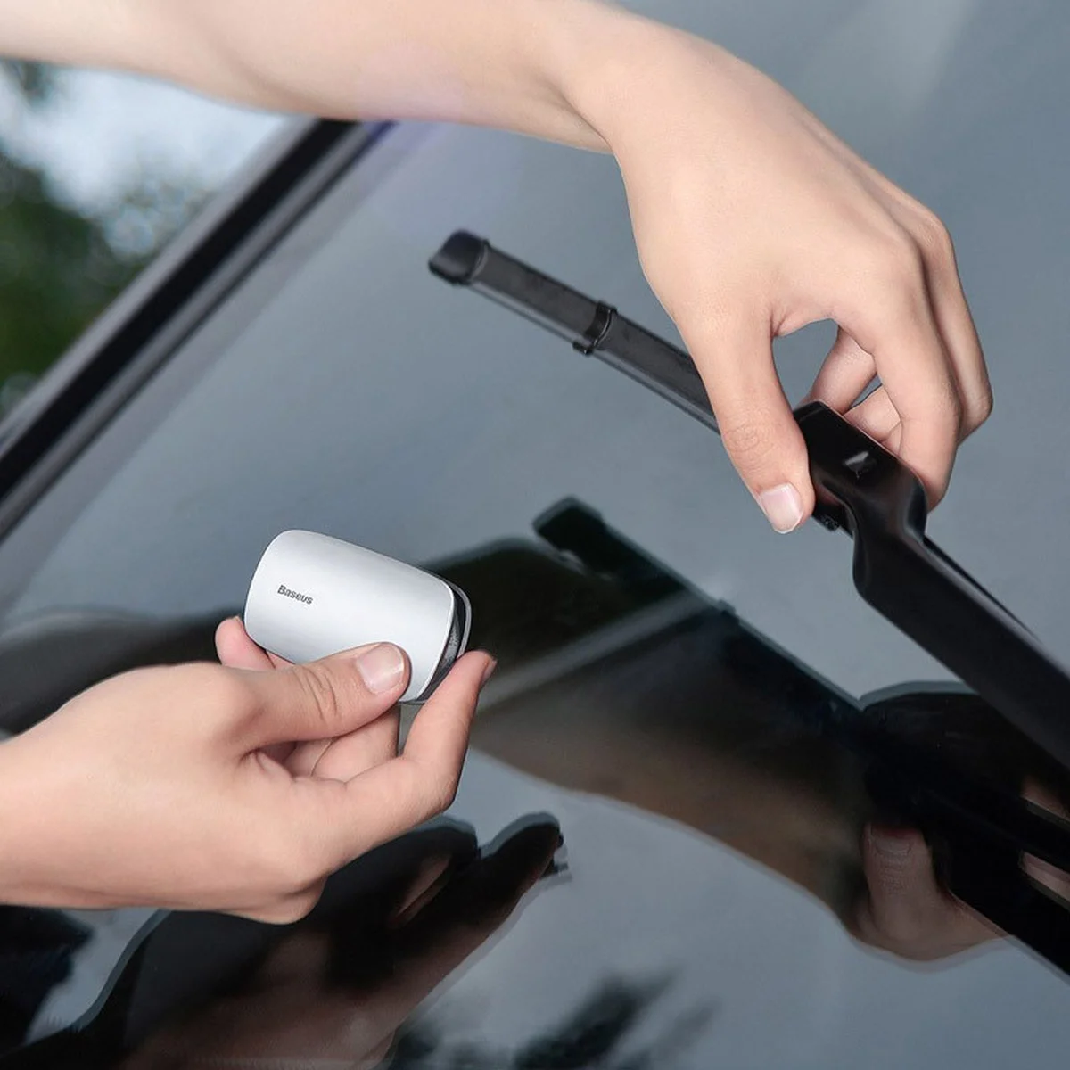 Очиститель автомобильных дворников Baseus Rain Wing (CRXFQ-0) Silver