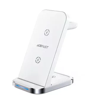 БЗУ Acefast E15 desktop 3-in-1 White