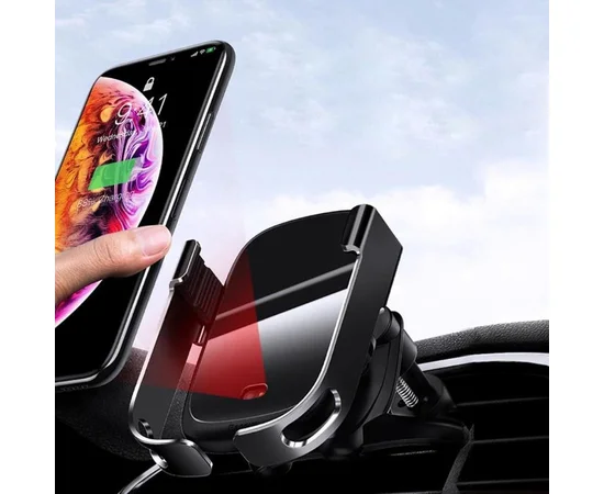 Автодержатель с БЗУ Baseus Rock-Solid Electric Holder Черный