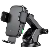 Автодержатель с БЗУ Hoco HW11 Jenny three-axis linkage (center console) Black