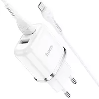 СЗУ Hoco N4 (2USB/2.4A) + MicroUSB Белый